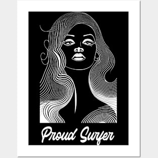 proud surfer, surf girl vibes, v2 Posters and Art